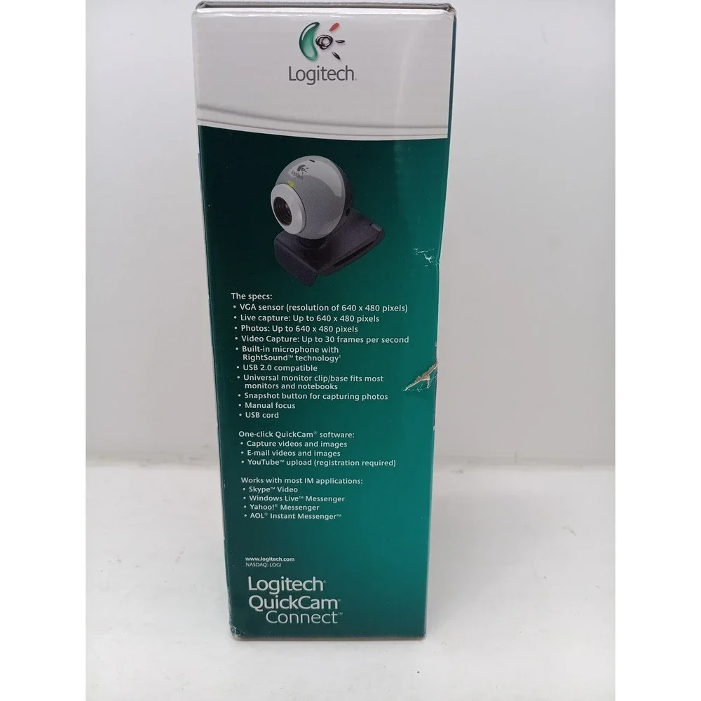 Logitech QuickCam Connect (E2500) Webcam USB Video Microphone - NEW/SEALED